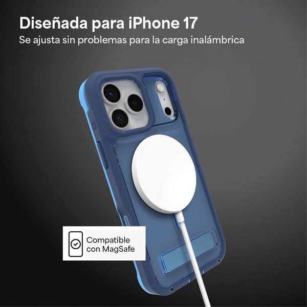 Funda Rainier Snap iPhone 17 Pro Max Zagg azul