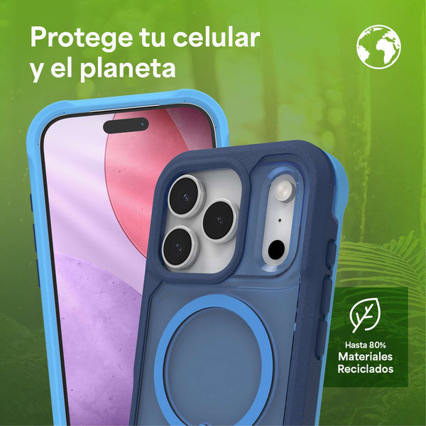Funda Rainier Snap iPhone 17 Pro Max Zagg azul