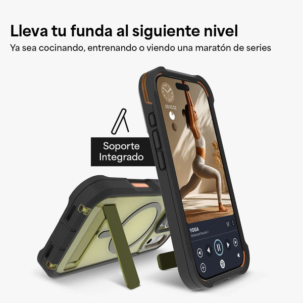 Funda Rainier Snap iPhone 17 Pro Max Zagg verde alga