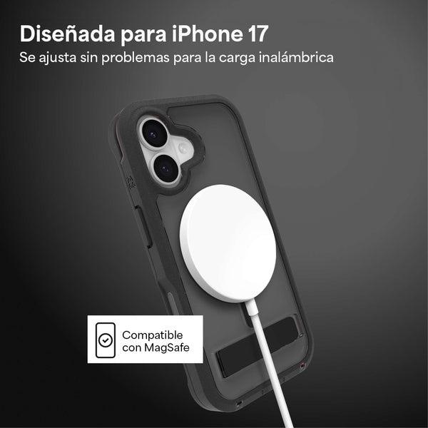 Funda Rainier Snap iPhone 17 Zagg humo negro