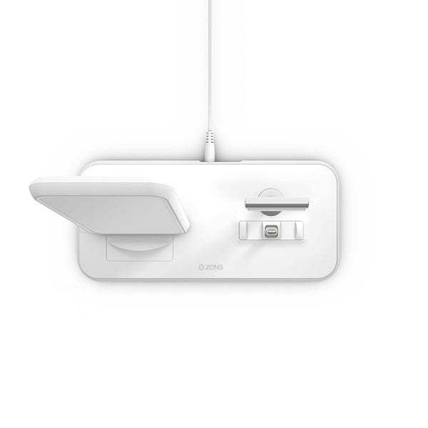 Base de carga 2 en 1 inalámbrica y lightning Dual Zens