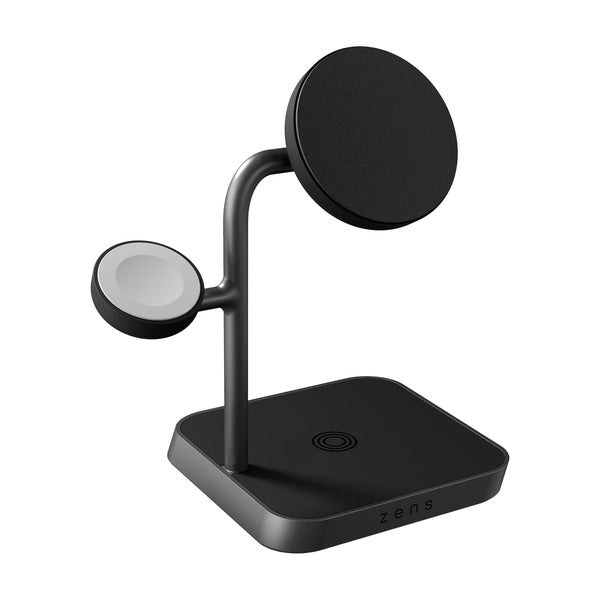 Base de carga 3 en 1 inalambrica Qi2 Office Charger Pro Zens negra