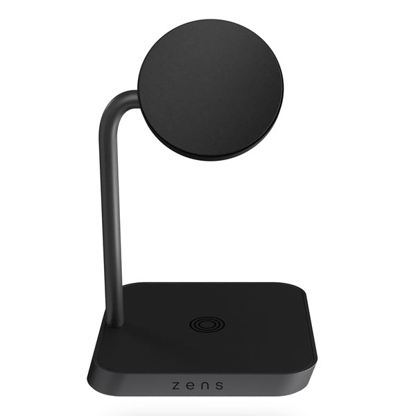 Base de carga 2 en 1 inalámbrica Office Charger 2 Zens negra