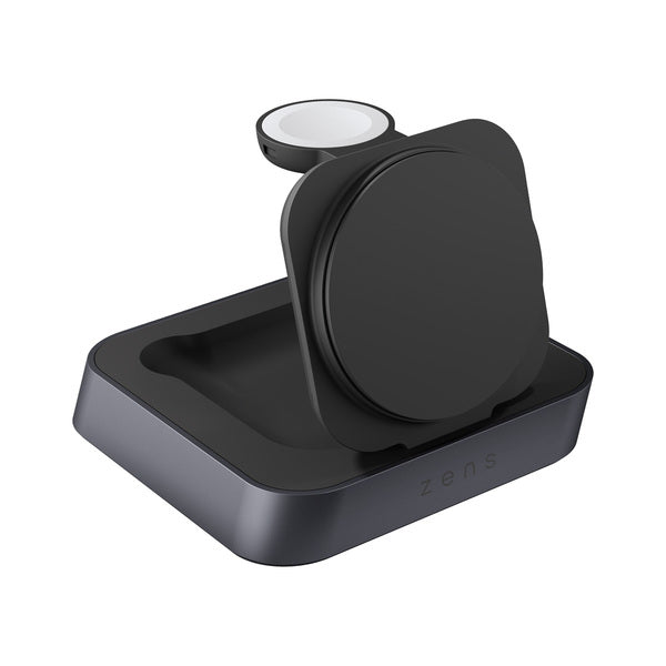 Base de carga 2 en 1 inalambrica Qi2 Office Charger Pro 2 Zens negra