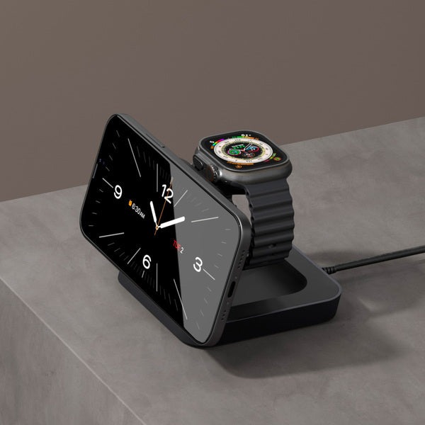 Base de carga 2 en 1 inalambrica Qi2 Office Charger Pro 2 Zens negra