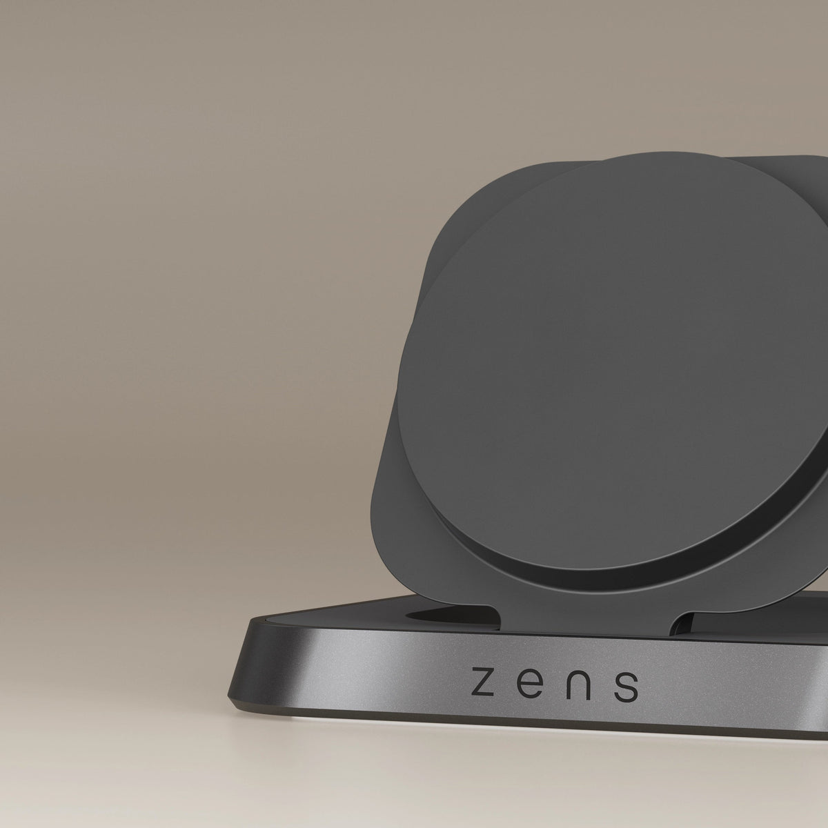 Base de carga inálambrica de velador Zens negra